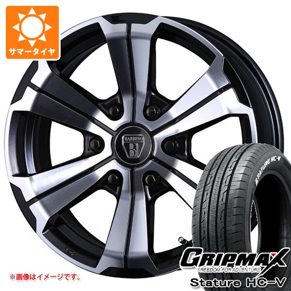 ハイエース 200系用 サマータイヤ グリップマックス スタチャー HC V 215/60R17C 109/107S ホワイトレター クリムソン バルベロ アーバングランデ 6.5 17 :barugh 39754 t80968yt:タイヤ1番