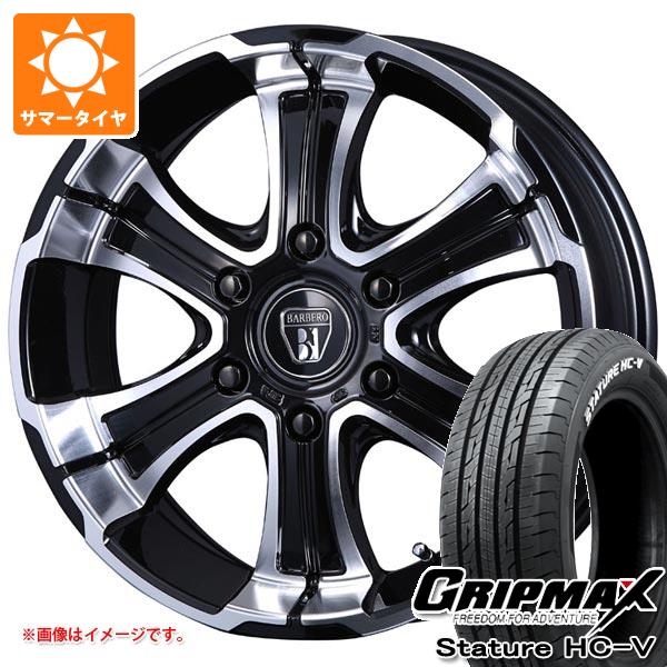 ハイエース 200系用 サマータイヤ グリップマックス スタチャー HC V 215/60R17C 109/107S ホワイトレター クリムソン バルベロ ワイルドディープス 6.5 17 :barwgh 39754 t80968yt:タイヤ1番