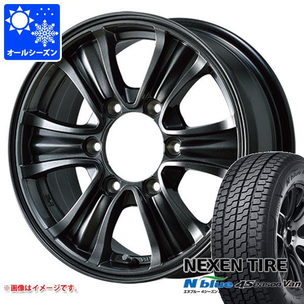 NV350キャラバン E26用 オールシーズンタイヤ ネクセン エヌブルー 4シーズン バン 195/80R15LT 107/105N  バザルト エックスタイプ2 6.0-15