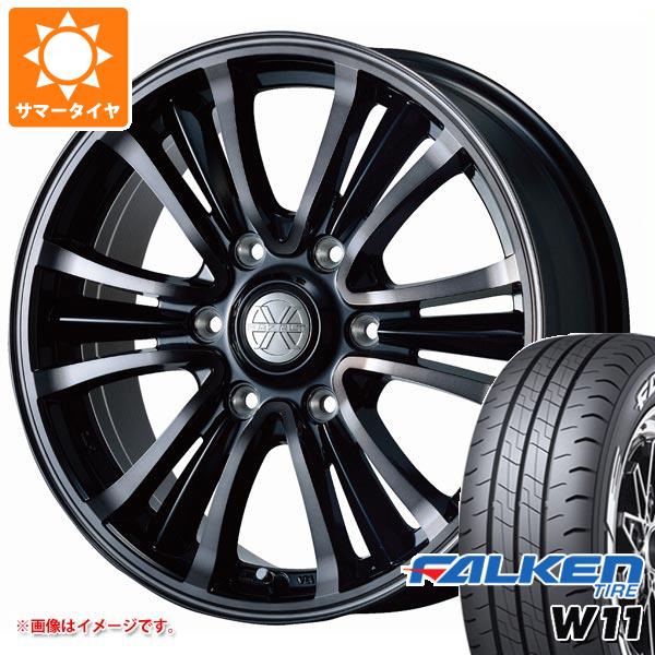 ハイエース 200系用 2024年製 サマータイヤ ファルケン W11 215/60R17C 109/107N ホワイトレター バザルト エックスタイプ2 6.5 17 :bazt2h 32711 t80968yt:タイヤ1番