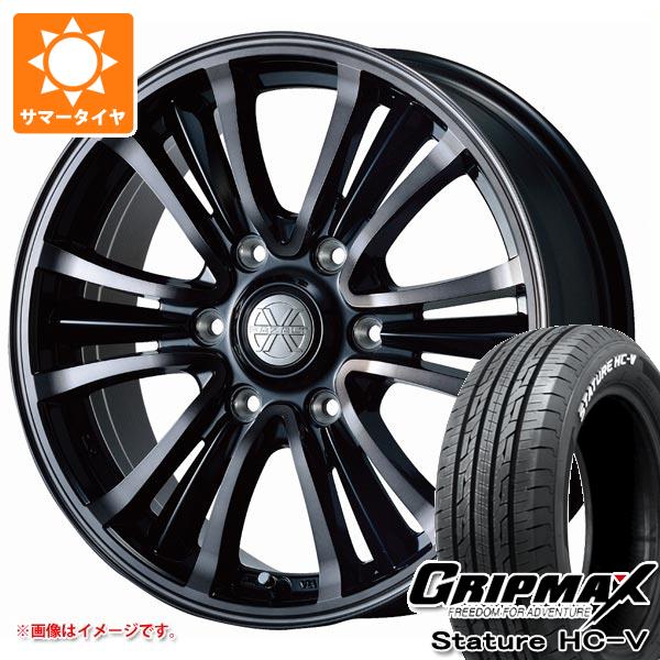 ハイエース 200系用 サマータイヤ グリップマックス スタチャー HC V 215/65R16C 109/107S ホワイトレター バザルト エックスタイプ2 6.5 16 :bazt2h 39753 t80967yt:タイヤ1番