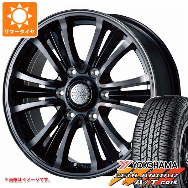 NV350キャラバン E26用 サマータイヤ ヨコハマ ジオランダー A/T G015 215/70R16 100H ブラックレター バザルト エックスタイプ2 6.5 16 :bazt2c 25581 n84971sn:タイヤ1番