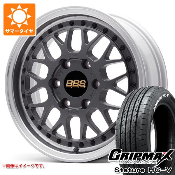 ハイエース 200系用 サマータイヤ グリップマックス スタチャー HC V 215/60R17C 109/107S ホワイトレター BBS RT X 6.5 17 :bbsrtx 39754 t80968yt:タイヤ1番