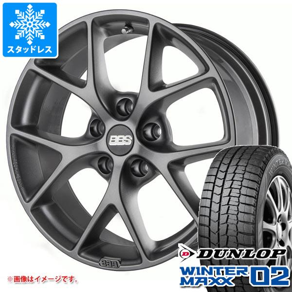 アウディ Q3 8U系用 スタッドレス ダンロップ ウインターマックス02 WM02 235/50R18 97Q BBS SR｜tire1ban