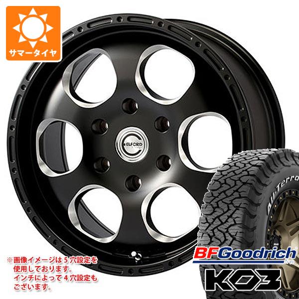 ジープ ラングラー JK/JL系用 サマータイヤ BFグッドリッチ オールテレーンT/A KO3 LT295/70R17  ホワイトレター エルフォード ブラッドストック ワンピース