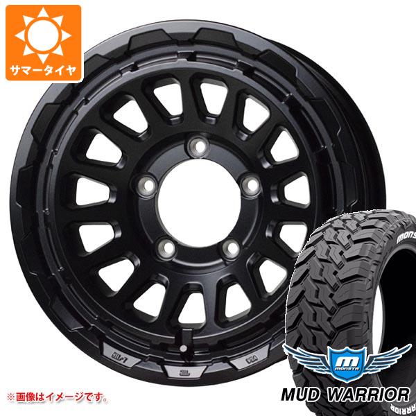 5本セット ジムニー JB64W用 サマータイヤ モンスタ マッドウォーリアー LT215/70R16 107/105Q ホワイトレター バークレイハードロック リザード 5.5-16