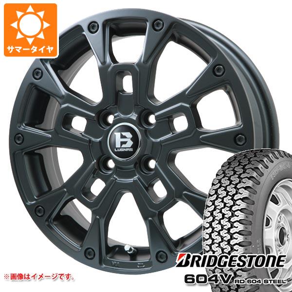 ハイゼットトラック S500系用 サマータイヤ ブリヂストン 604V RD-604 スチール 165R14 6PR (165/80R14 91/90N相当) Bラグナス BRD 4.5-14｜tire1ban