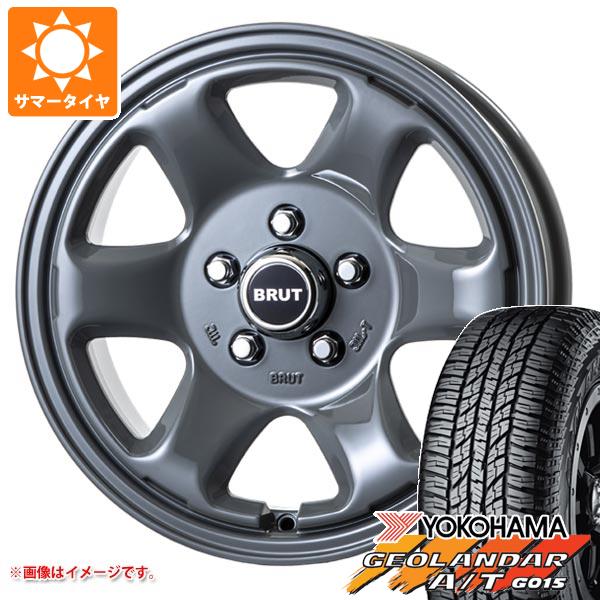 サマータイヤ 225/70R16 103H ヨコハマ ジオランダー A/T G015 ブラックレター ブルート BRUT BR 44 デリカD:5用 6.5 16 :br44cc5 22934:タイヤ1番