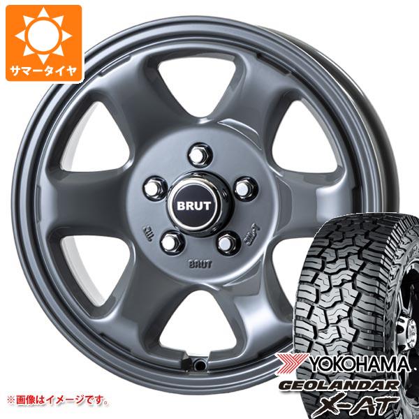 2024年製 サマータイヤ 215/70R16 100/97Q ヨコハマ ジオランダー X AT G016 ブラックレター ブルート BR 44 デリカD:5用 6.5 16 :br44cc5 36857:タイヤ1番