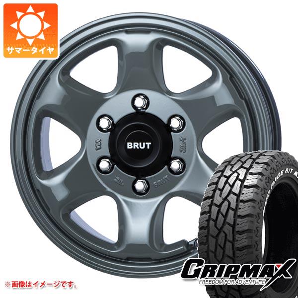 ハイエース 200系用 サマータイヤ グリップマックス マッドレイジ R/T MAX LT215/70R16 100/97R ホワイトレター ブルート BR 44 6.5 16 :br44cch 36503 t80971yt:タイヤ1番