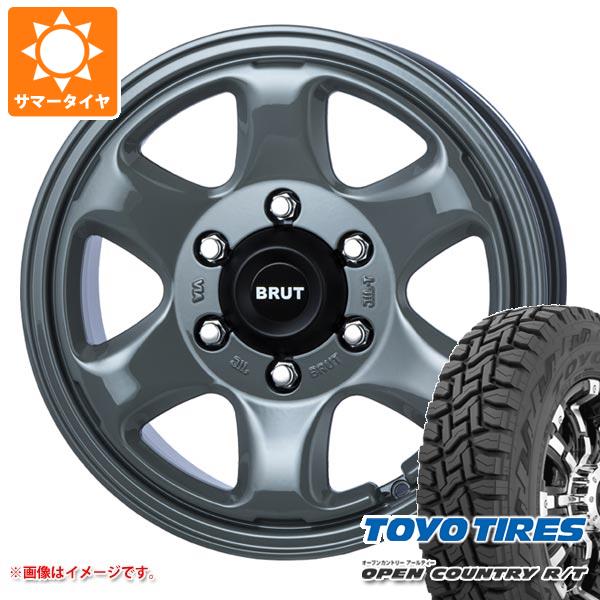 ハイエース 200系用 サマータイヤ トーヨー オープンカントリー R/T 215/70R16 100Q ブラックレター ブルート BR 44 6.5 16 :br44cch 32618 t80971yt:タイヤ1番