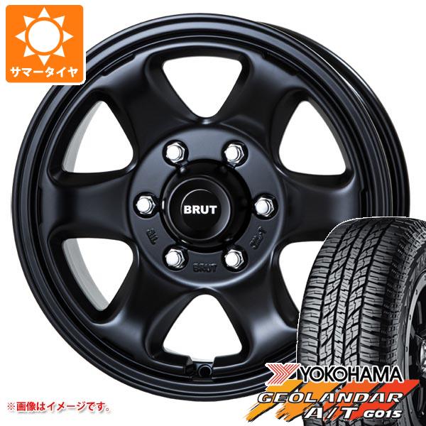 FJクルーザー 10系用 サマータイヤ ヨコハマ ジオランダー A/T G015 P285/70R17 117T アウトラインホワイトレター ブルート BR 44 7.5 17 :br44mb7 39676 t801005yt:タイヤ1番