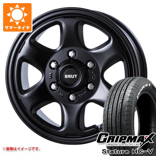 ハイエース 200系用 サマータイヤ グリップマックス スタチャー HC V 215/65R16C 109/107S ホワイトレター ブルート BR 44 6.5 16 :br44mbh 39753 t80967yt:タイヤ1番