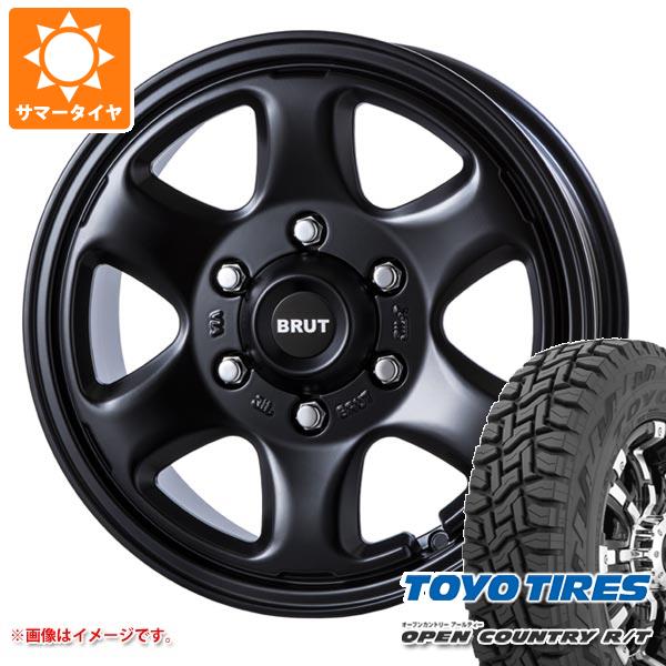 ハイエース 200系用 サマータイヤ トーヨー オープンカントリー R/T 215/70R16 100Q ブラックレター ブルート BR 44 6.5 16 :br44mbh 32618 t80971yt:タイヤ1番