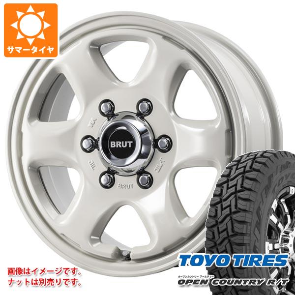 ハイエース 200系用 サマータイヤ トーヨー オープンカントリー R/T 215/70R16 100Q ブラックレター ブルート BR 44 6.5 16 :br44swh 32618 t80971yt:タイヤ1番