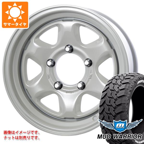 5本セット スズキ ジムニーノマド JC74W用 サマータイヤ モンスタ マッドウォーリアー LT215/70R16 107/105Q ホワイトレター ブルート BR-44 6.5-16