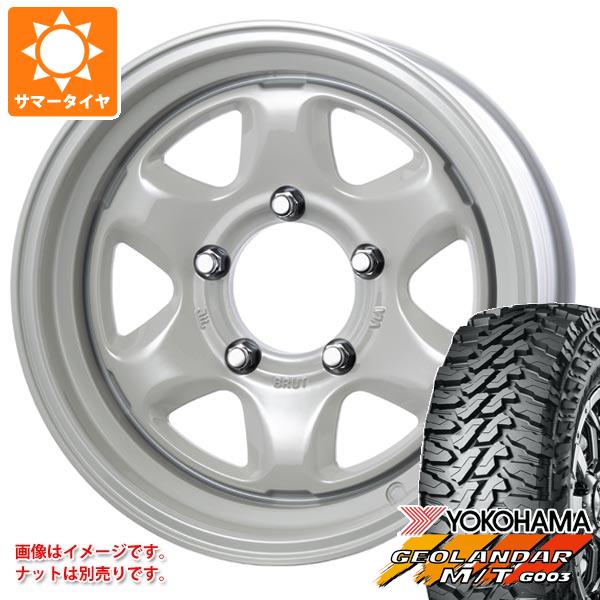 5本セット ジムニーシエラ JB74W用 サマータイヤ ヨコハマ ジオランダー M/T G003 185/85R16 105/103N LT ブルート BR 44 6.5 16 :br44sws 26881 s86769zk 5:タイヤ1番