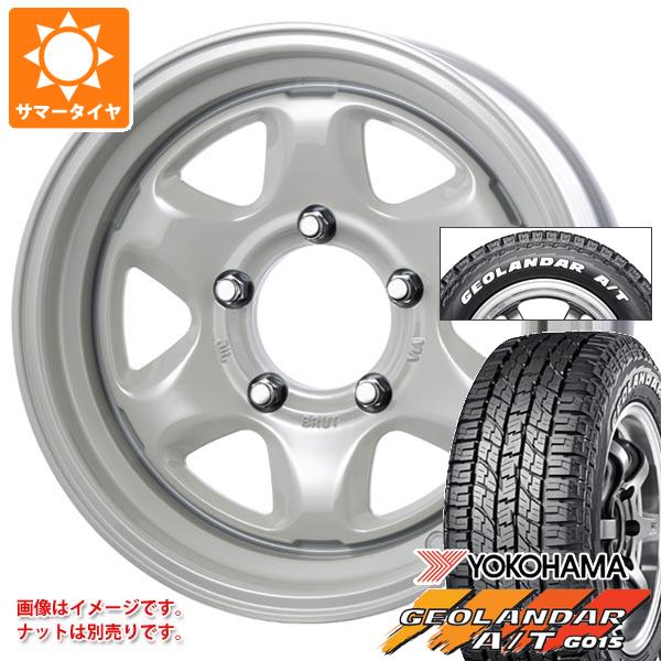 ジムニーシエラ JB74W用 2024年製 サマータイヤ ヨコハマ ジオランダー A/T G015 185/85R16 105/103N LT ホワイトレター ブルート BR 44 6.5 16 :br44sws 38494 s86769zk:タイヤ1番