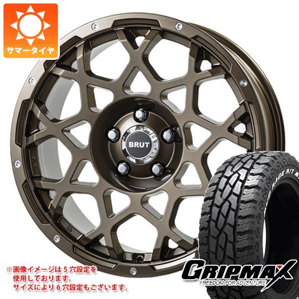 デリカD:5用 サマータイヤ グリップマックス マッドレイジ R/T MAX LT245/70R16 118/115Q ホワイトレター ブルート BR 55 6.5 16 :br55cg 36505 m83964tb:タイヤ1番