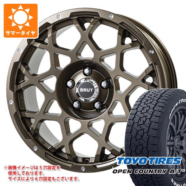 アウトランダー GF/GG系用 サマータイヤ トーヨー オープンカントリー A/T3 215/70R16 100T ホワイトレター ブルート BR 55 6.5 16 :br55cg 41238 m83974tb:タイヤ1番