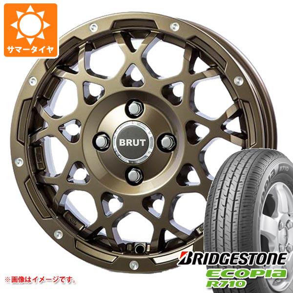 NV200バネット M20用 サマータイヤ ブリヂストン エコピア R710 175/80R14 99/98N (175R14 8PR相当) ブルート BR 55 5.0 14 :br55cgn 35117 n84991sn:タイヤ1番