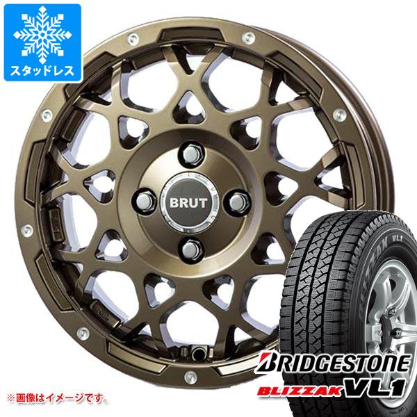 サクシード プロボックス 160系用 スタッドレス ブリヂストン ブリザック VL1 155/80R14 88/86N ブルート BR-55｜tire1ban