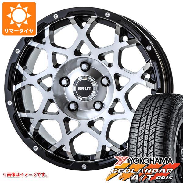 ジープ レネゲード BU/BV系用 サマータイヤ ヨコハマ ジオランダー A/T G015 215/70R16 100H ブラックレター ブルート BR 55 :br55mmbl 25581 j27111p:タイヤ1番