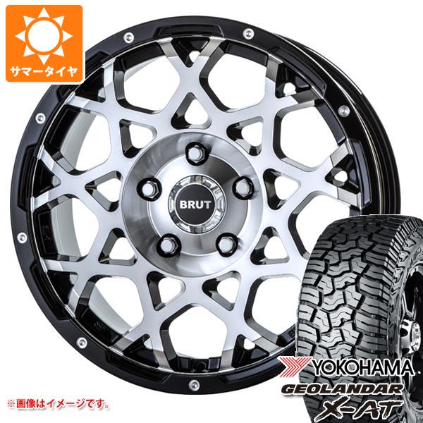 5本セット ジープ ラングラー JK/JL系用 サマータイヤ ヨコハマ ジオランダー X AT G016 LT265/60R18 119/116Q ブラックレター ブルート BR 55 : br55mmbw 38031 j27104p 5 : タイヤ1番