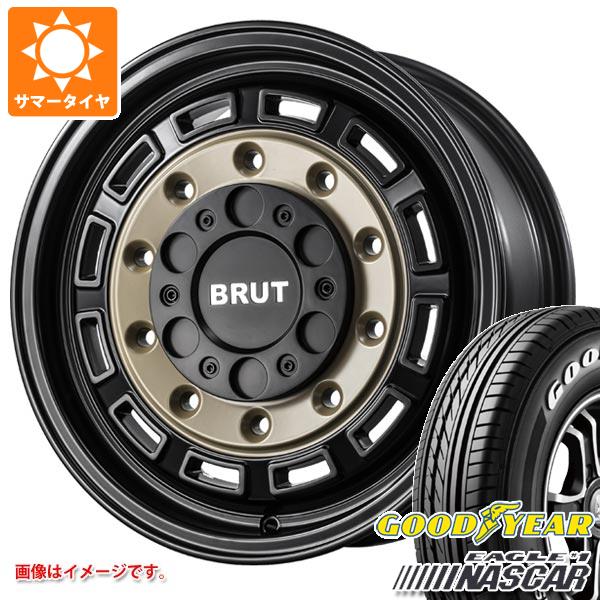 ハイエース 200系用 サマータイヤ グッドイヤー イーグル ＃1 ナスカー 215/65R16C 109/107R ホワイトレター ブルート BR 70 6.5 16 :br70bbh 14402 t80967yt:タイヤ1番