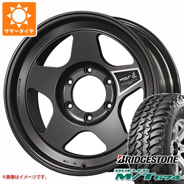 ランドクルーザー70 GRJ76K用 サマータイヤ ブリヂストン M/T674 LT265/75R16 112/109Q アウトラインホワイトレター ブラッドレー フォージド タクミ 8.0 16 :bradta7 14443 t801007yt:タイヤ1番