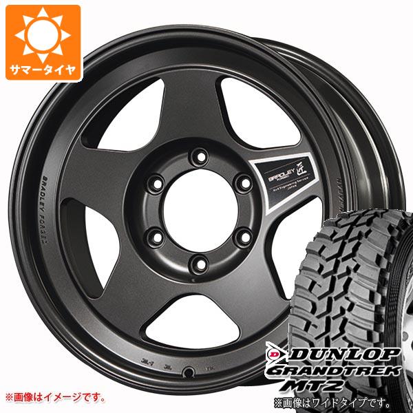 ハイラックスサーフ185系用 サマータイヤ ダンロップ グラントレック MT2 265/70R16 112Q ブラックレター WIDE ブラッドレー フォージド タクミ 8.0-16｜tire1ban