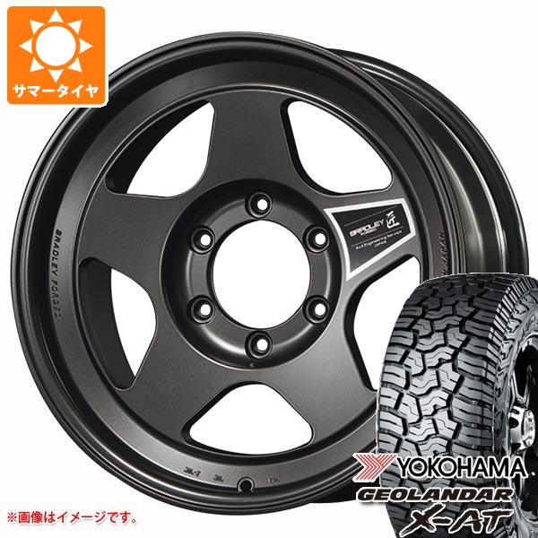 ランドクルーザー70 GRJ76K用 サマータイヤ ヨコハマ ジオランダー X-AT G016 LT265/75R16 123/120Q ブラックレター ブラッドレー フォージド タクミ 8.0-16｜tire1ban