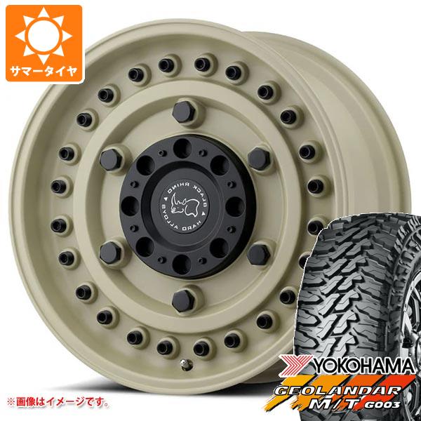 5本セット ジープ ラングラー JK/JL系用 サマータイヤ ヨコハマ ジオランダー M/T G003 LT285/75R17 121/118Q ブラックライノ アーモリー