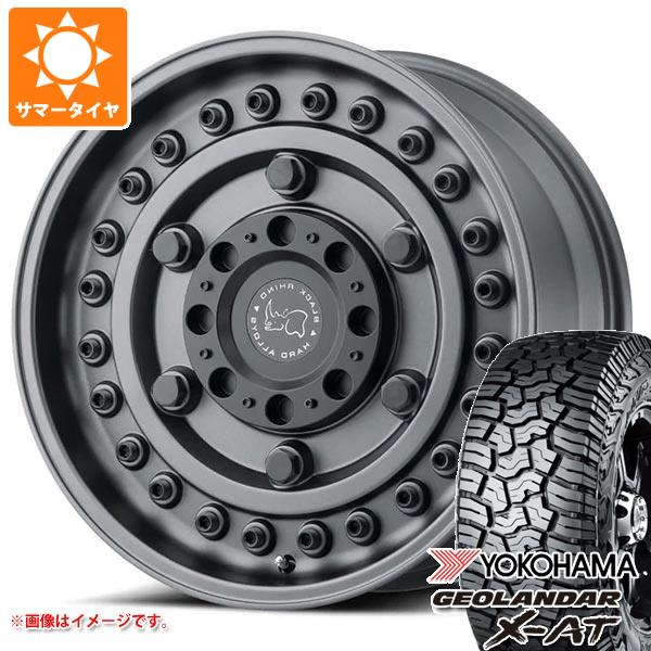 ジープ ラングラー JK/JL系用 サマータイヤ ヨコハマ ジオランダー X AT G016 LT285/70R17 121/118Q ブラックレター ブラックライノ アーモリー :brargb 41326 j27121p:タイヤ1番