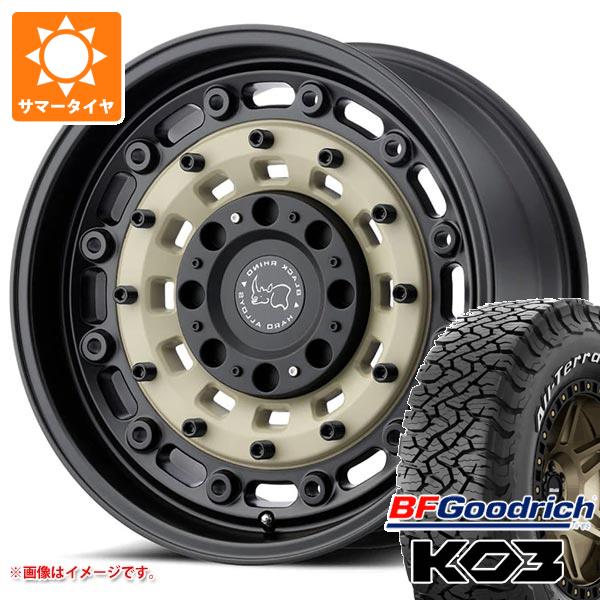 5本セット ジープ ラングラー JK/JL系用 サマータイヤ BFグッドリッチ オールテレーンT/A KO3 LT295/70R17 128/125S ホワイトレター ブラックライノ アーセナル
