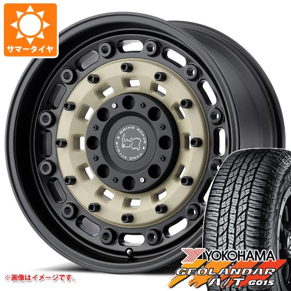 ジープ ラングラー JK/JL系用 サマータイヤ ヨコハマ ジオランダー A/T G015 P285/70R17 117T アウトラインホワイトレター ブラックライノ アーセナル :brassd 39676 j27121p:タイヤ1番