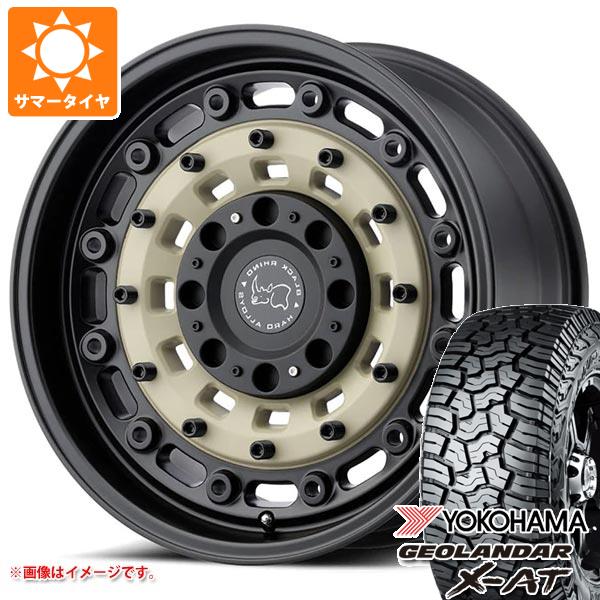 5本セット ジープ ラングラー JK/JL系用 サマータイヤ ヨコハマ ジオランダー X AT G016 35x12.50R17 LT 121Q ブラックレター ブラックライノ アーセナル : brassd 33339 j27123p 5 : タイヤ1番