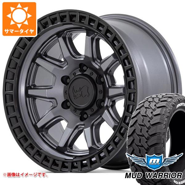 ジープ ラングラー JK/JL系用 サマータイヤ モンスタ マッドウォーリアー LT265/70R17 121/118Q ホワイトレター ブラックライノ キャリコ
