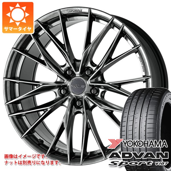 トヨタ 40系アルファード用 サマータイヤ ヨコハマ アドバンスポーツV107 245/45R20 103Y XL V107A ワーク シュヴァート ブルネン LX 8.5-20