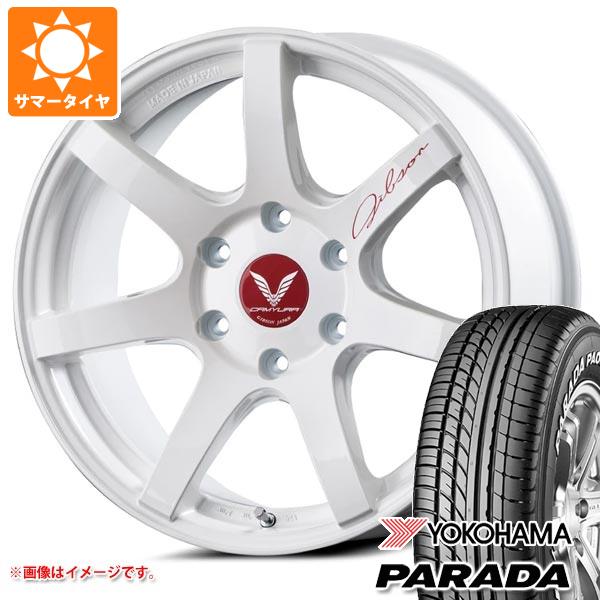 ハイエース 200系用 サマータイヤ ヨコハマ パラダ PA03 225/50R18C 107/105H ブラックレター ギブソン カミュラ 8.0-18