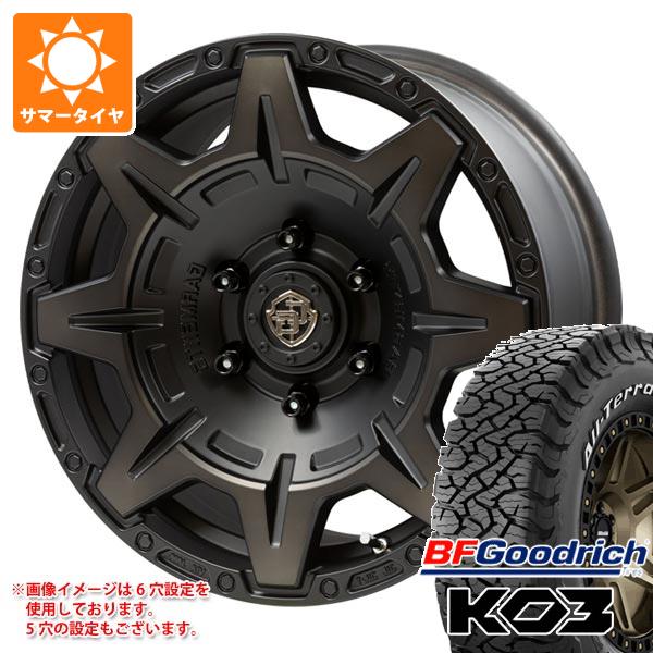 ランドクルーザー プラド 150系用 サマータイヤ BFグッドリッチ オールテレーンT/A KO3 LT265/65R17 ホワイトレター クロスオーバーガーメンツ スタイルM 8.0-17