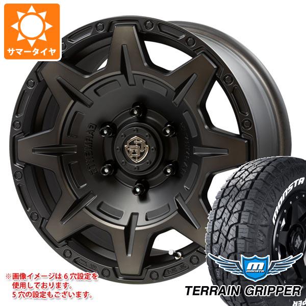 5本セット FJクルーザー 10系用 サマータイヤ モンスタ テレーングリッパー LT285/70R17 121/118R ホワイトレター クロスオーバーガーメンツ スタイルM 8.0 17 :cgsm 34805 t801005yt 5:タイヤ1番