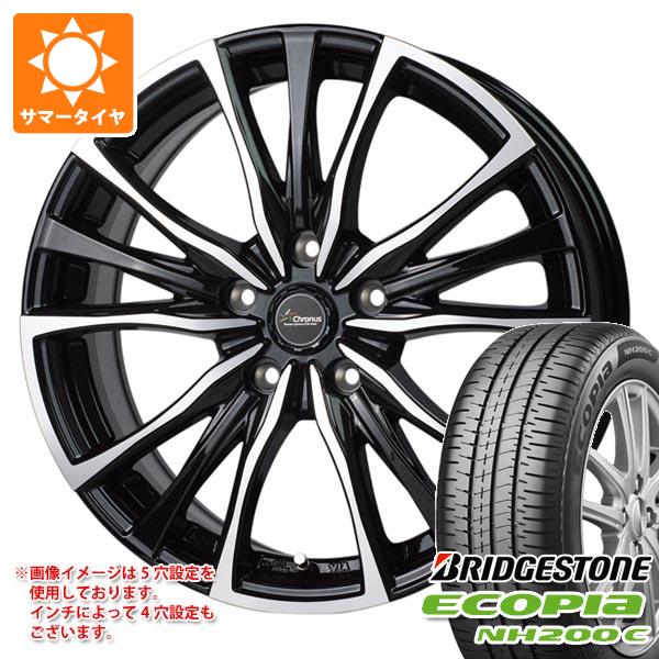 サマータイヤ 165/70R14 81S ブリヂストン エコピア NH200 C クロノス CH 110 5.5 14 :chro110 38147:タイヤ1番