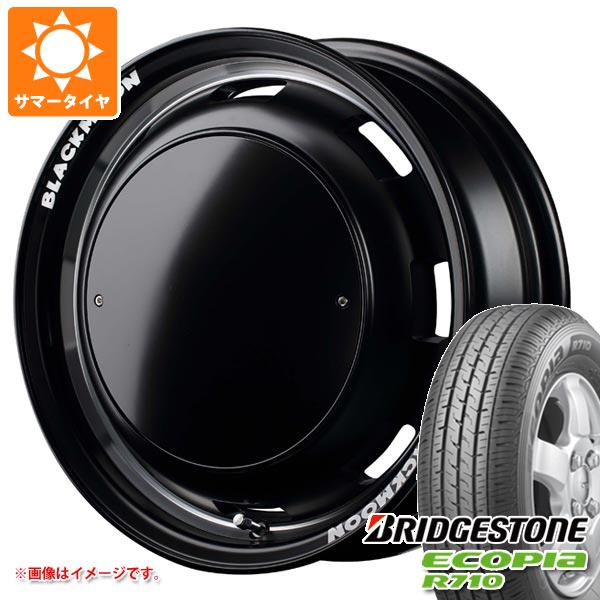 エブリイワゴン DA17W用 サマータイヤ ブリヂストン エコピア R710 165/80R14 91/90N (165R14 6PR相当) ガルシア シスコ ブラックムーンエディション 4.5 14 :cisbmk 35114 s861056zk:タイヤ1番