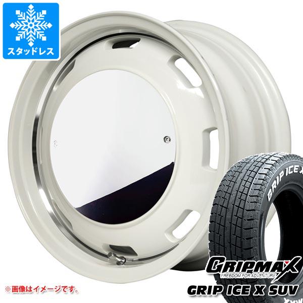 5本セット スズキ ジムニーシエラ JB74W用 スタッドレス グリップマックス グリップアイスエックス SUV 185/85R16C ホワイトレター ガルシア シスコムーン