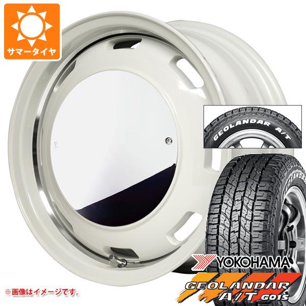 5本セット ジムニー用 サマータイヤ ヨコハマ ジオランダー A/T G015 185/85R16 105/103N LT ホワイトレター ガルシア シスコ ムーン 5.5-16