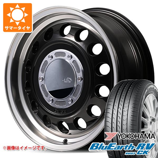 スズキ エブリイワゴン DA17W用 サマータイヤ ヨコハマ ブルーアースRV RV03CK 165/60R14 75H ガルシア シスコ タイプ2 4.5-14