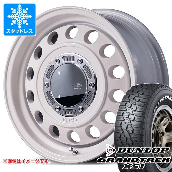 GRANDTREK - スズキ ジムニー用 スタッドレス ダンロップ グラントレック XS1 185/85R16 105/103L LT 白いこと雁の使い ガルシア シスコ 手あい2 車、バイク、自転車-自動車-冬タイヤ、ホイールセット