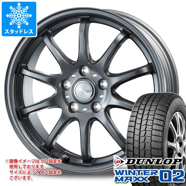 スタッドレスタイヤ ダンロップ ウインターマックス02 WM02 165/65R13 77Q インターミラノ クレール ZT10 4.0-13
