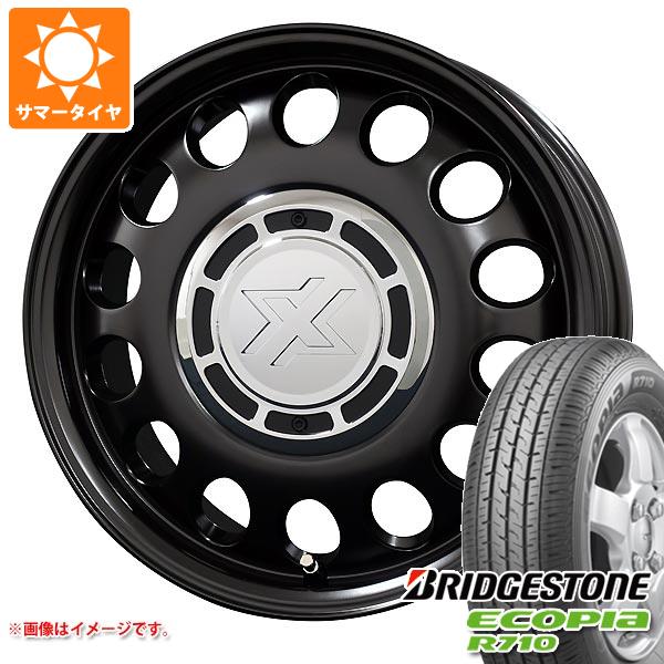 タウンエース バン 400系前期用 サマータイヤ ブリヂストン エコピア R710 175/80R14 99/98N (175R14 8PR相当) コスミック クロスブラッド スティール 5.0 14 :cssteelt 35117 t801044yt:タイヤ1番